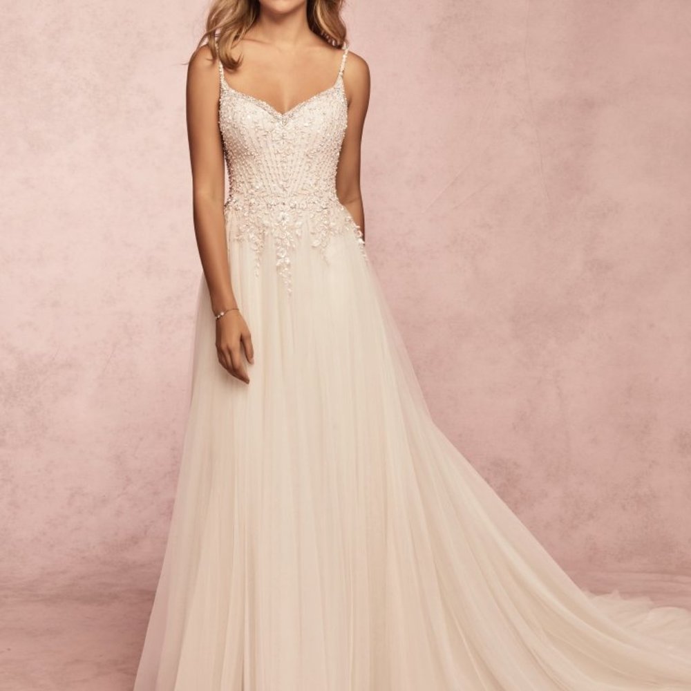 Rebecca Ingram Mayla / A Line Tulle Wedding Dress